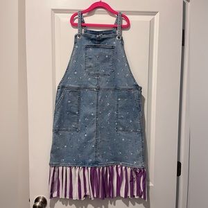 Cat and Jack girls denim floral jumper